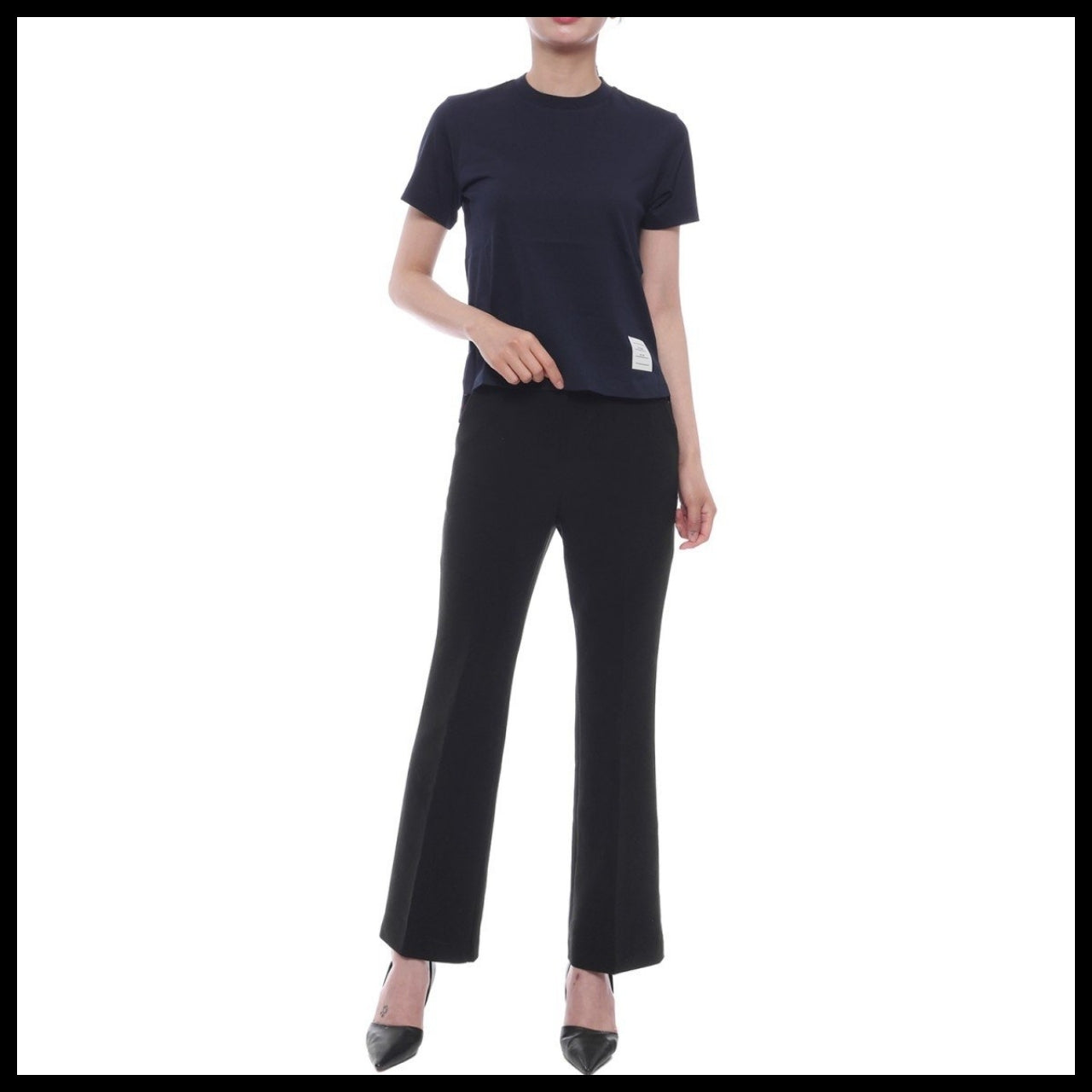 【Thom Browne】Women’s Crew Neck Short Sleeve T-Shirt