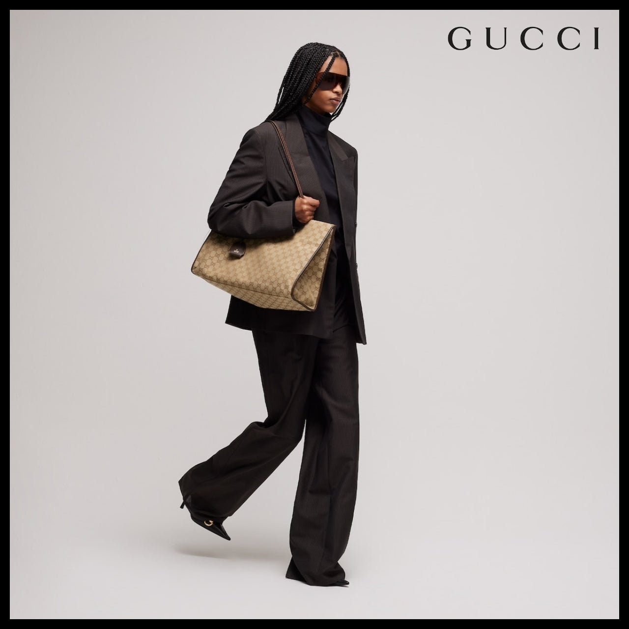 【GUCCI】Charm Large Tote Bag