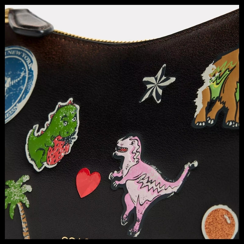 【Coach】Lexy Tenth Birthday Waverly Bag In Loved Leather