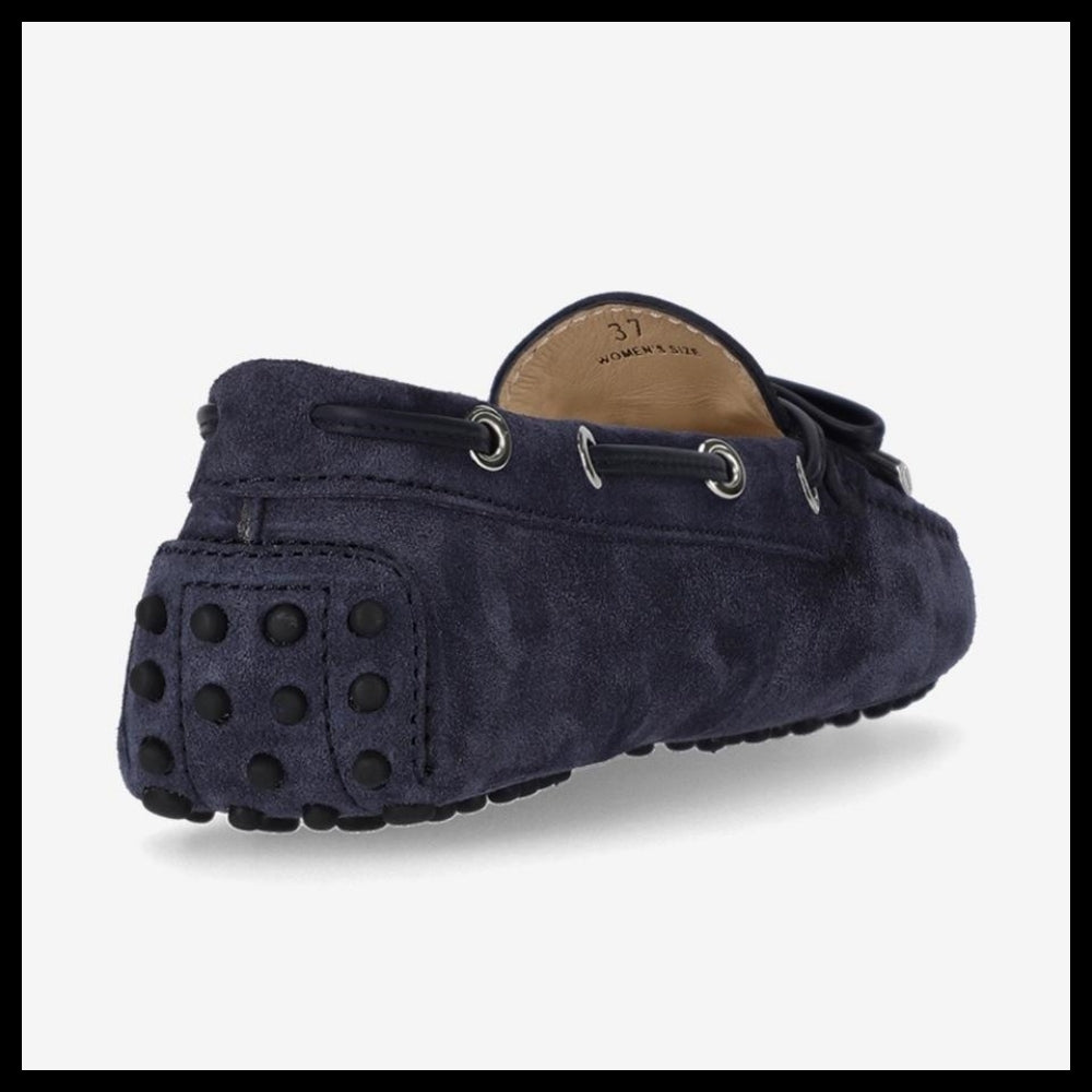 【TOD'S】Gommino Suede Driving Loafers Navy