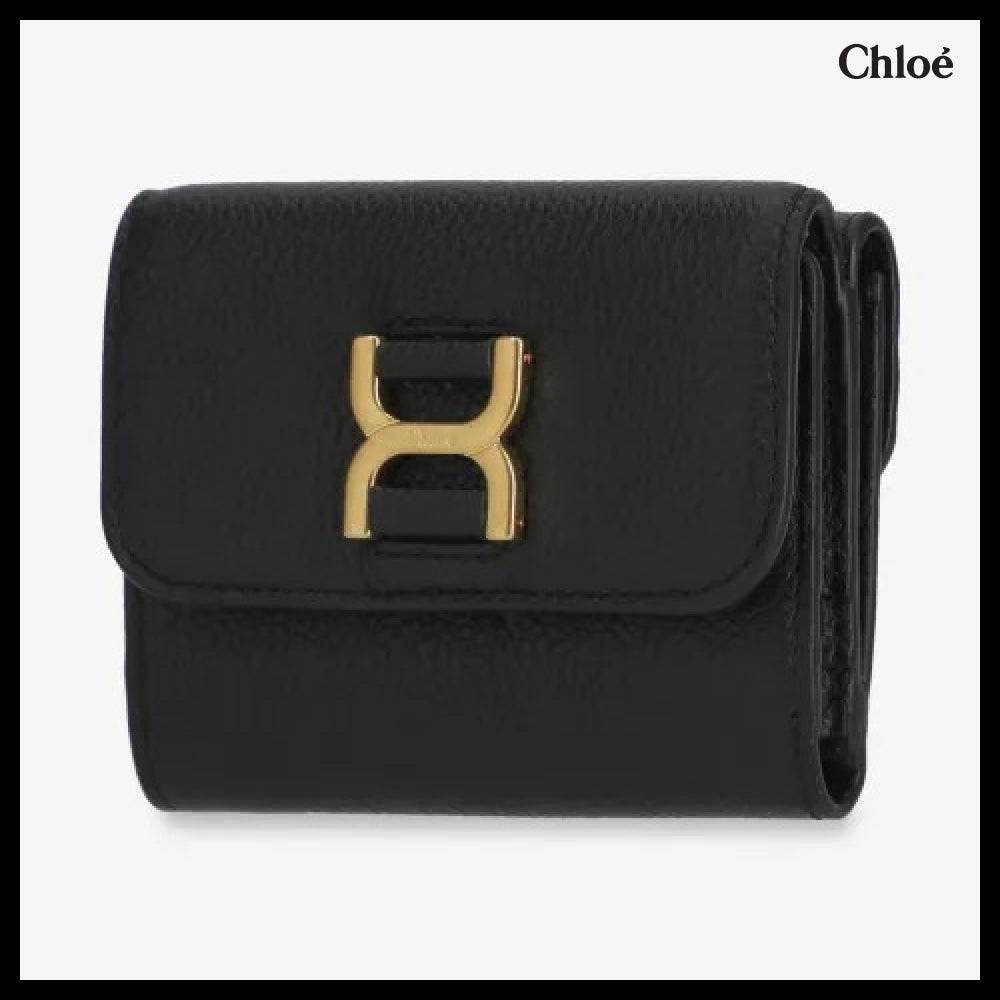 【Chloe】Marcie Trifold Wallet Black