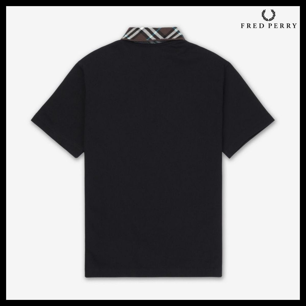 【Burberry】Cotton Slim Fit Polo Shirt Black