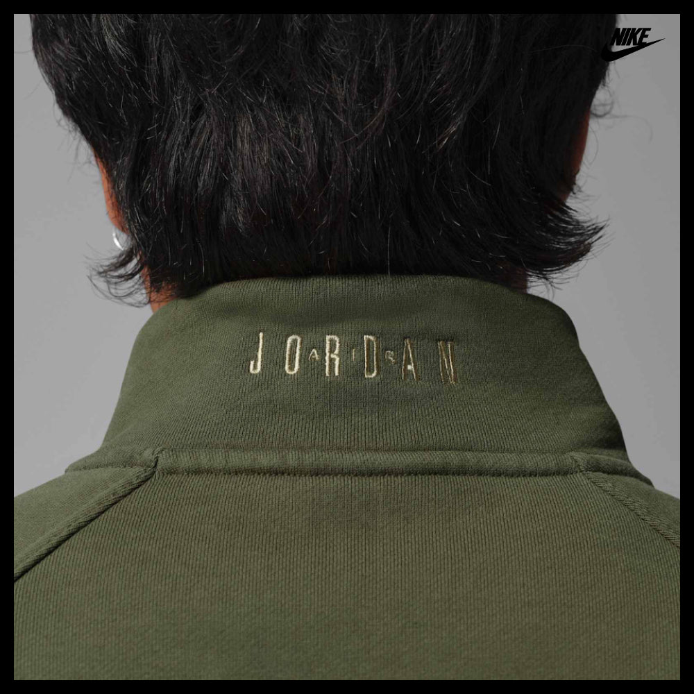 【NIKE】Flight Graphic Fleece 1/4 Zip M Cargo Khaki Khaki