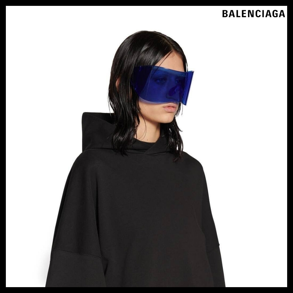 【BALENCIAGA】BB Paris Strass Hoodie Large Fit Black
