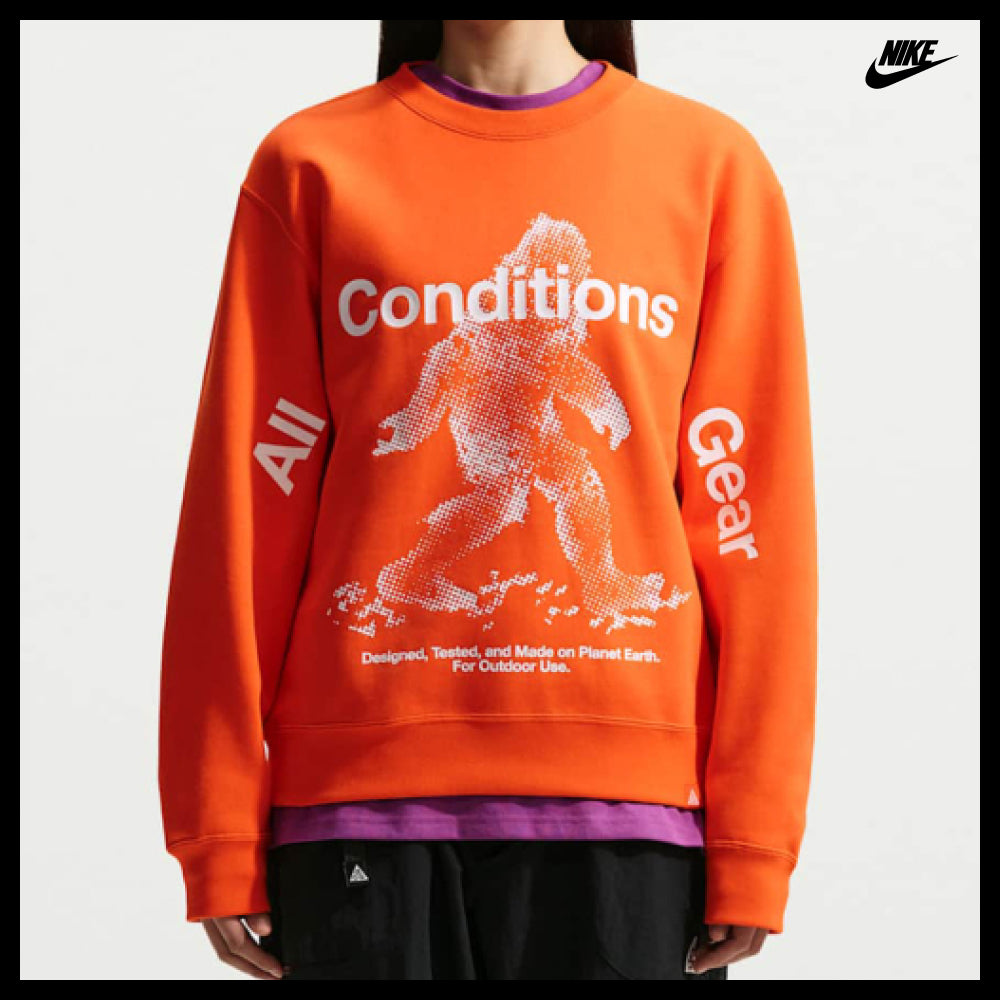 【NIKE】Tuff Fleece Therma-Fit Pullover Crewneck Sweatshirt