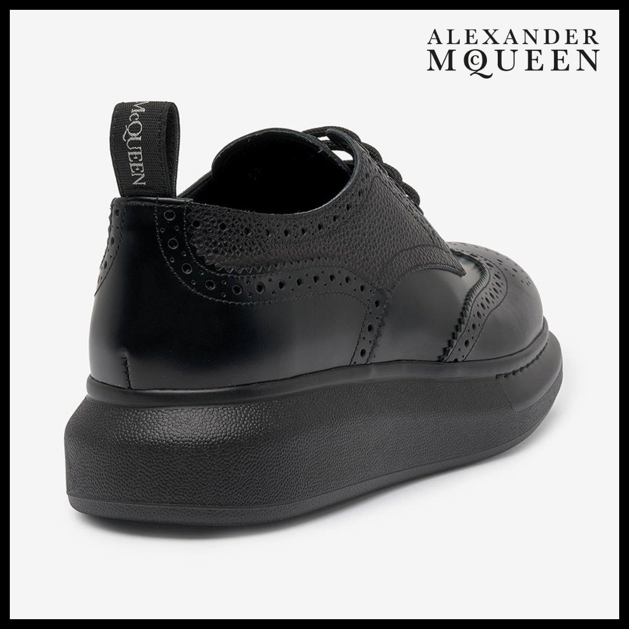 【Alexander Mcqueen】Men’s Hybrid Lace-Up Ribbon Tab