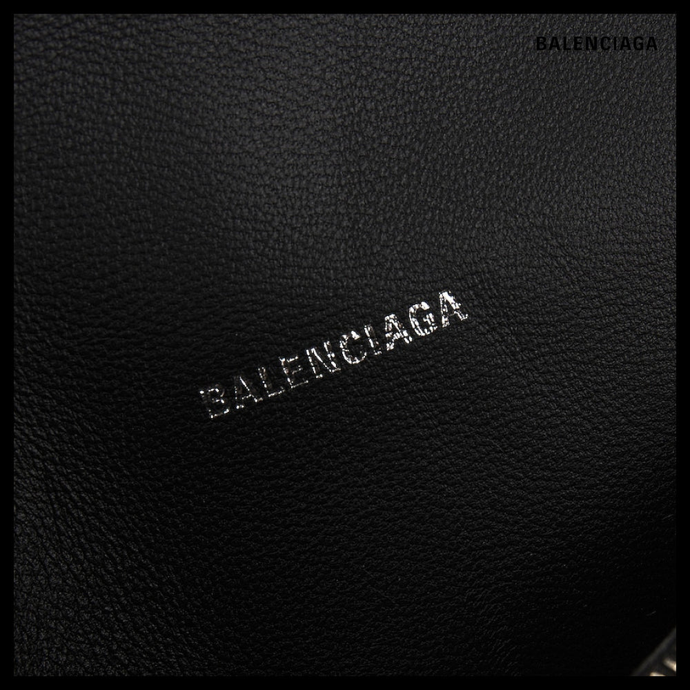 【BALENCIAGA】Crocodile Embossed Crush Medium Chain Bag