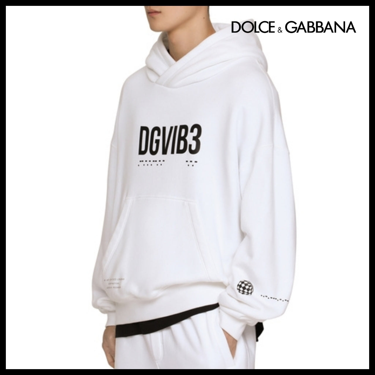 【Dolce & Gabbana】JERSEY HOODIE WITH DGVIB3 PRINT 0800