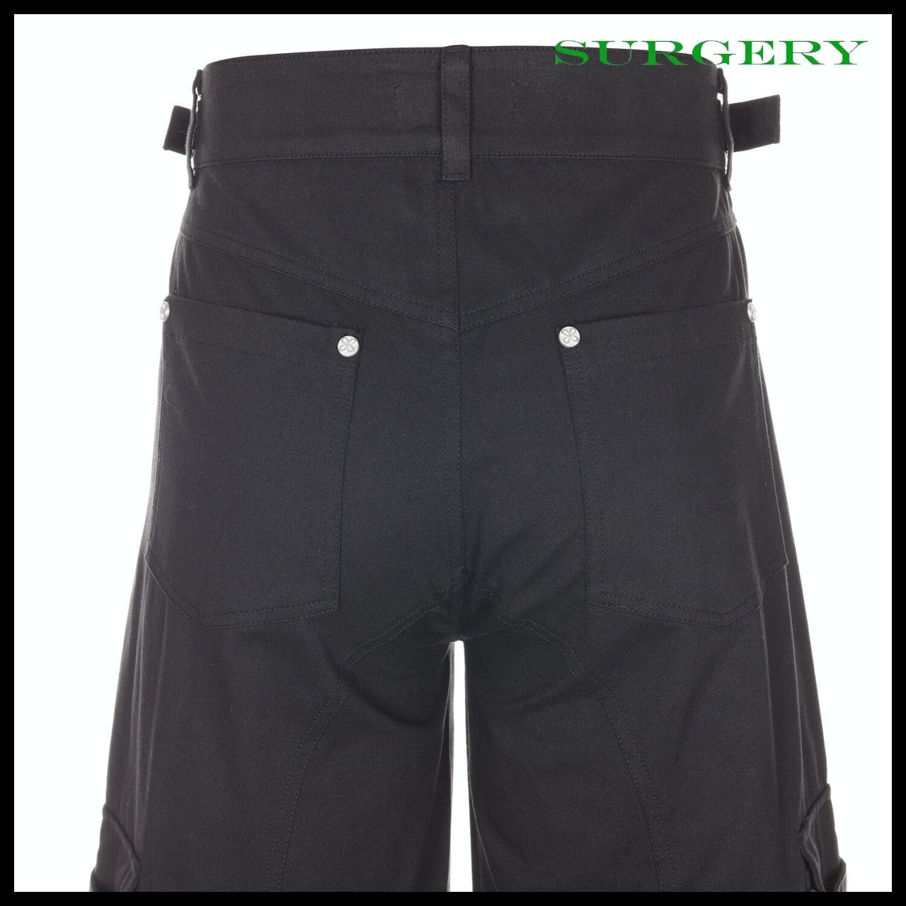 【SURGERY】Bondage Cargo Pants Black