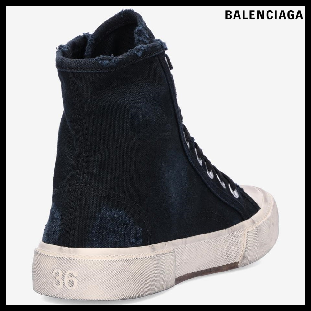 【BALENCIAGA】Paris High Top Sneakers Black