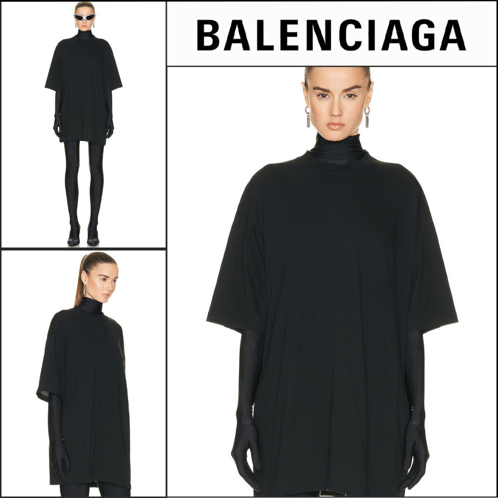 【BALENCIAGA】Medium Fit T-Shirt Black