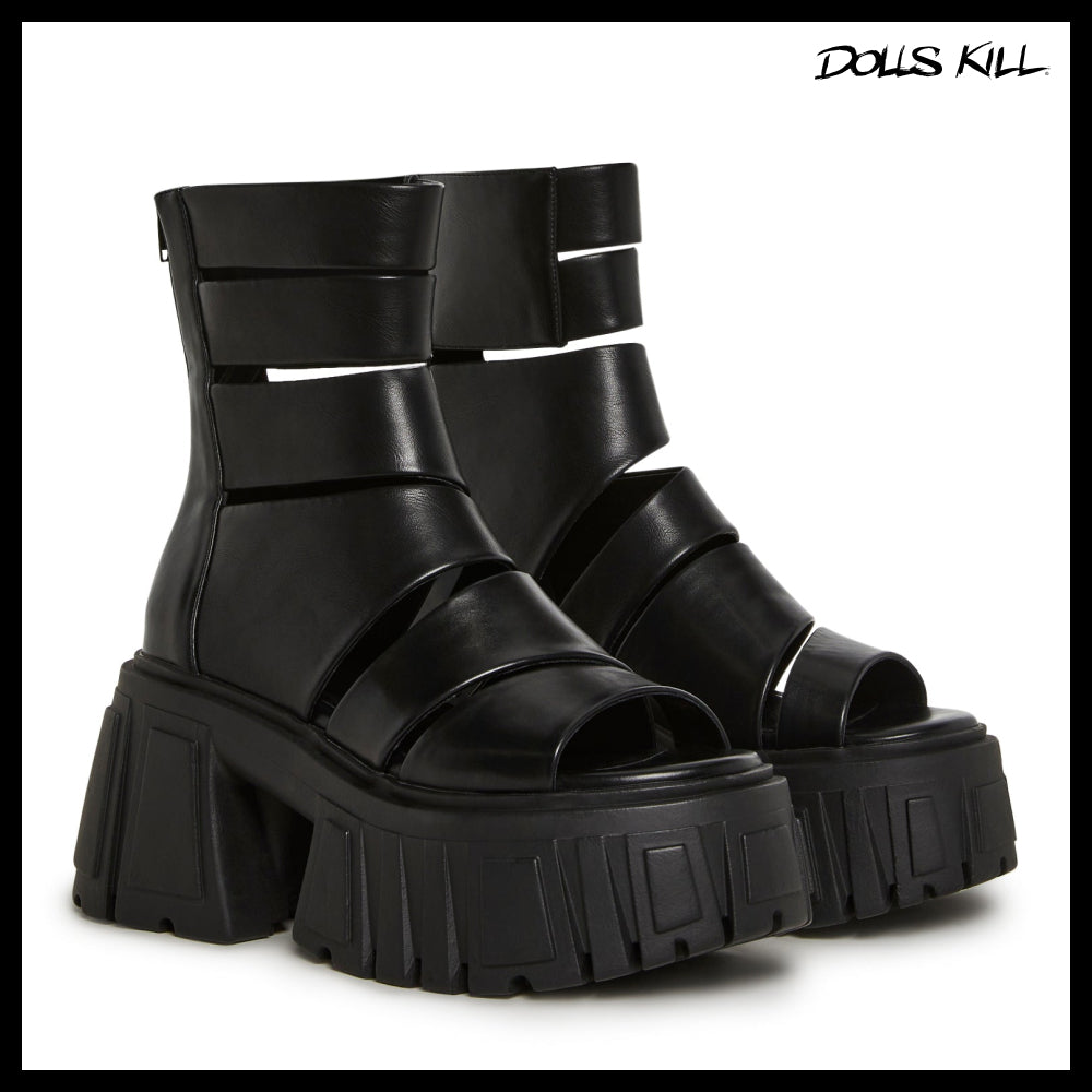 ◆DOLLS KILL◆DARKER WAVS Outro Wrap Sandal