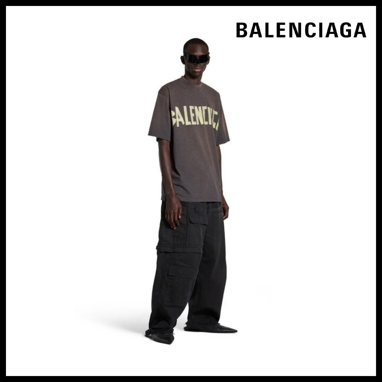 ★BALENCIAGAアウトレット セール ★Tape Type T-Shirt Medium