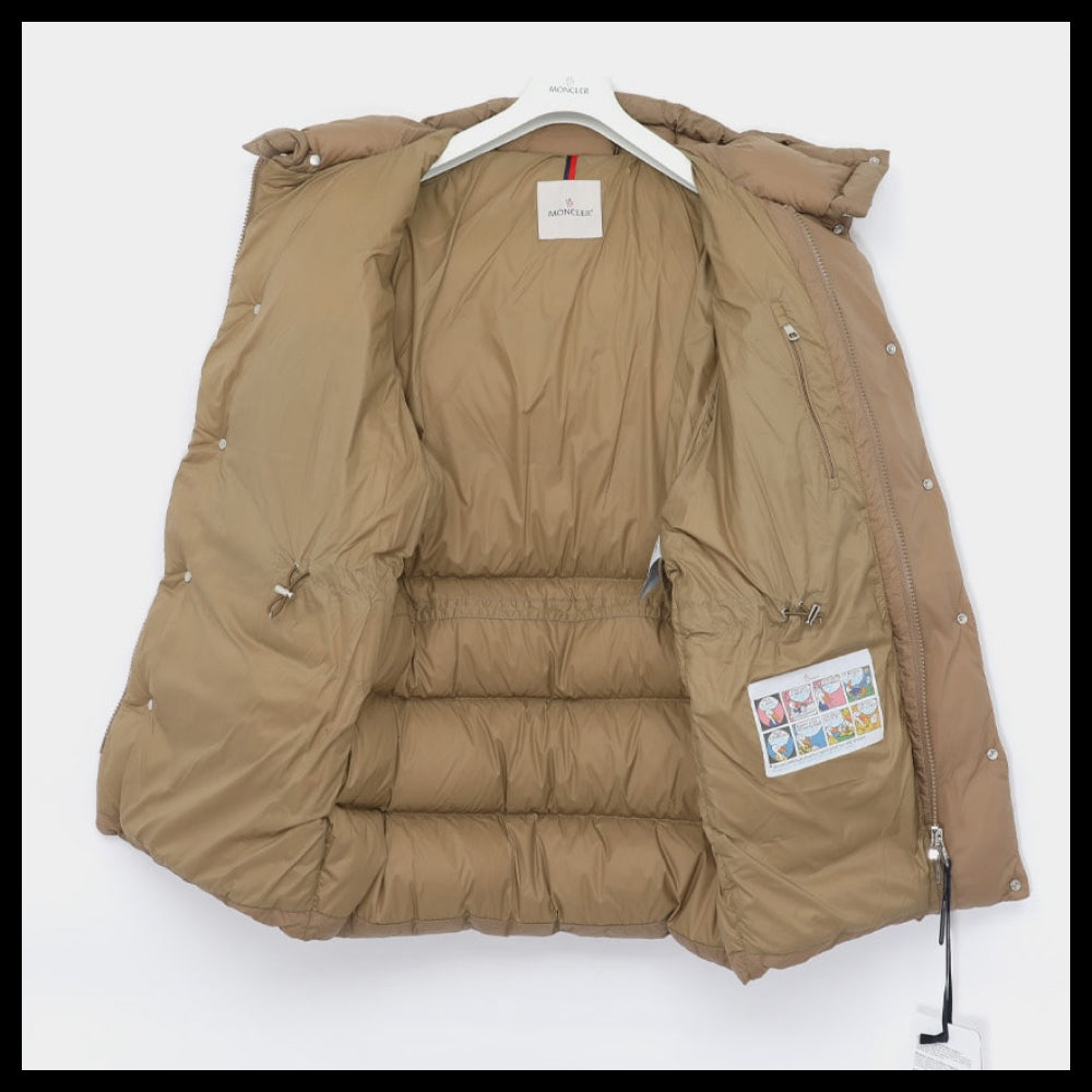 【MONCLER】Patch logo hooded padded jacket
