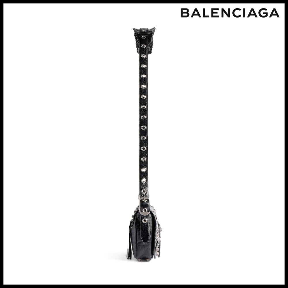 【BALENCIAGA】Le Cagole XS Flap Bag printed Arena lambskin
