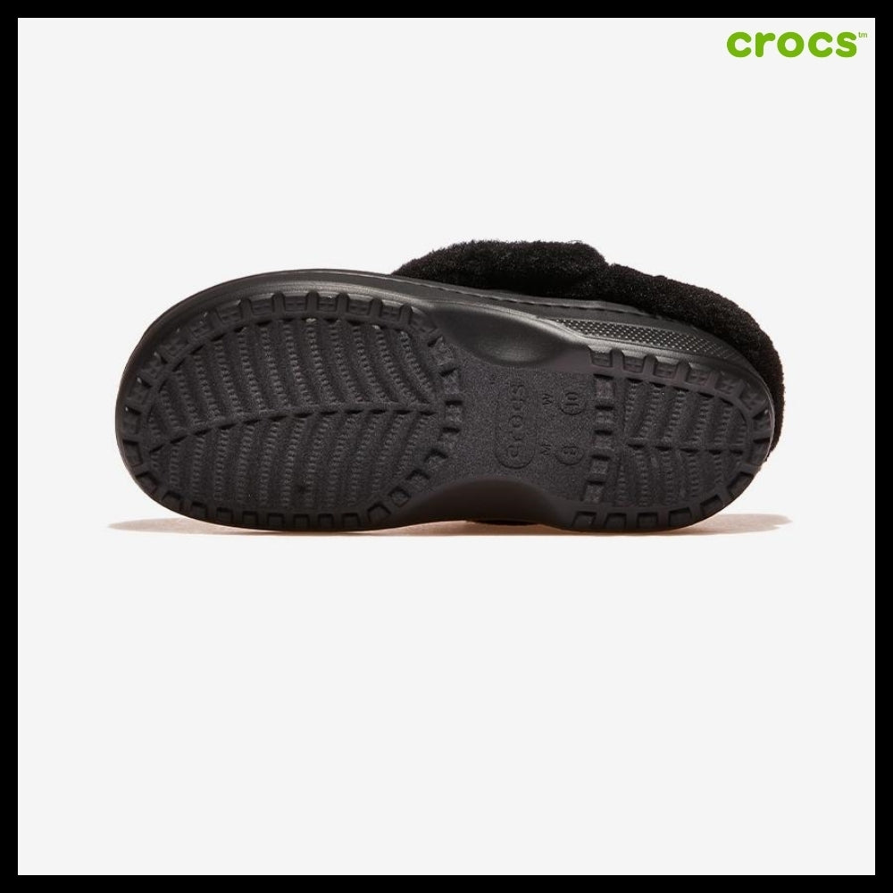 【CROCS】Classic Unforgettable Suede Clog Black