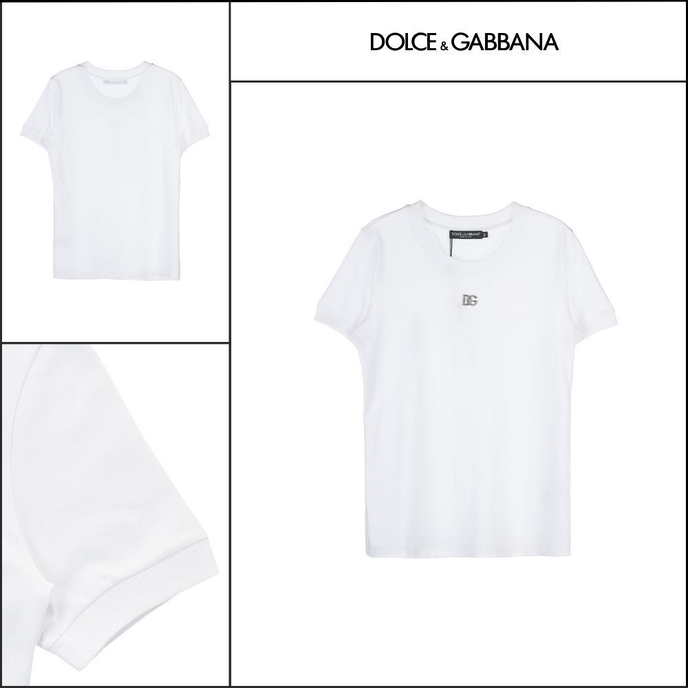 【Dolce & Gabbana】Logo Jersey T-Shirt White