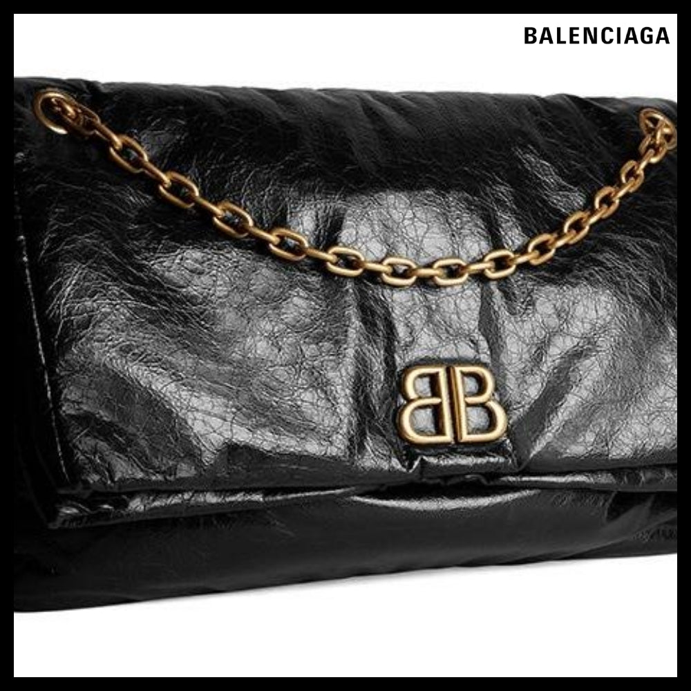 【BALENCIAGA】Monaco L Chain Bag Black