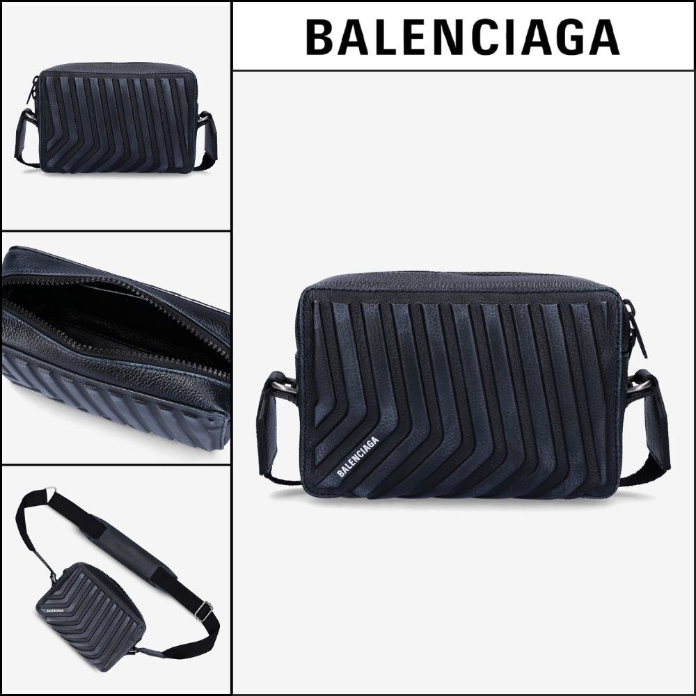 【BALENCIAGA】Car Dirty Effect Shoulder Bag Black