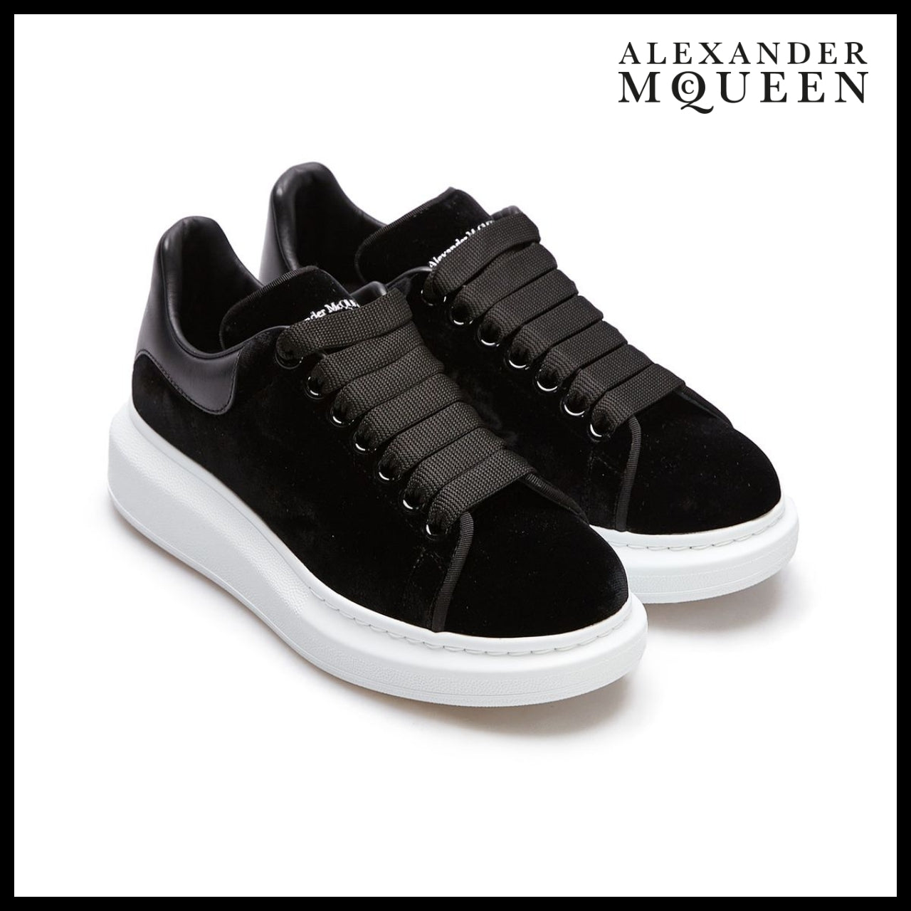【Alexander Mcqueen】Velvet Oversized Women’s Sneaker