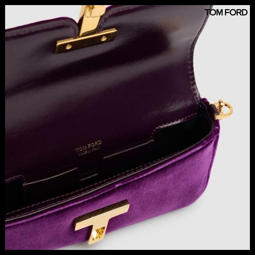 【TOM FORD】VELVET WALLIS CLUTCH BAG