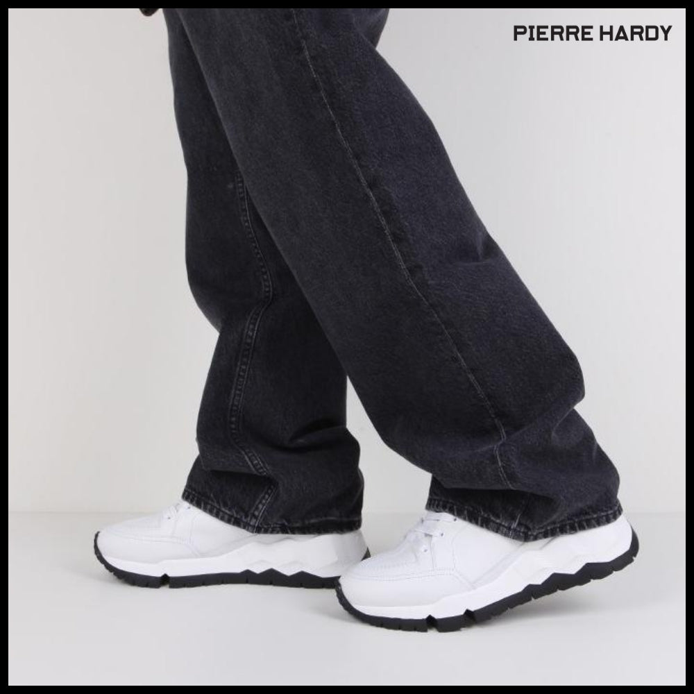 【Pierre Hardy】STREET LIFE White Sneakers QX02Z