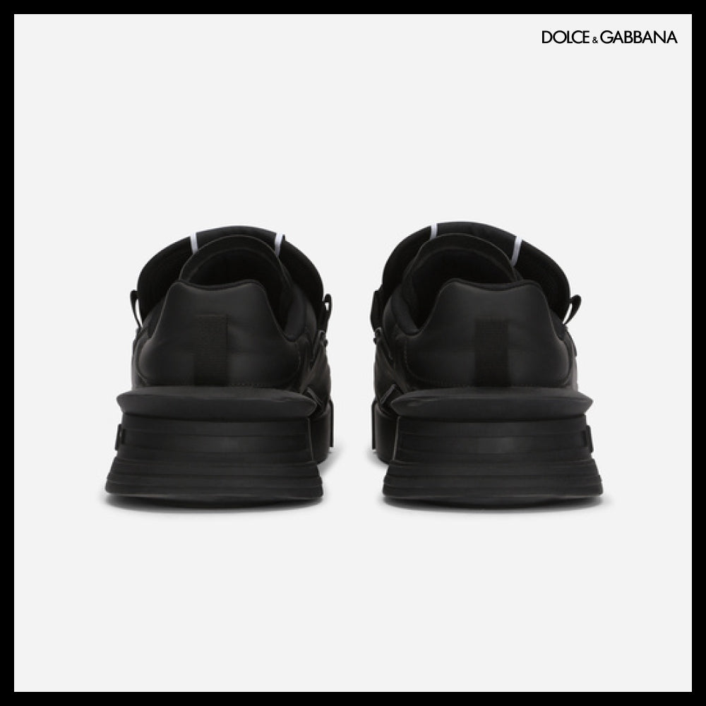 【Dolce&Gabbana】MIXED MATERIAL PORTOFINO SNEAKERS