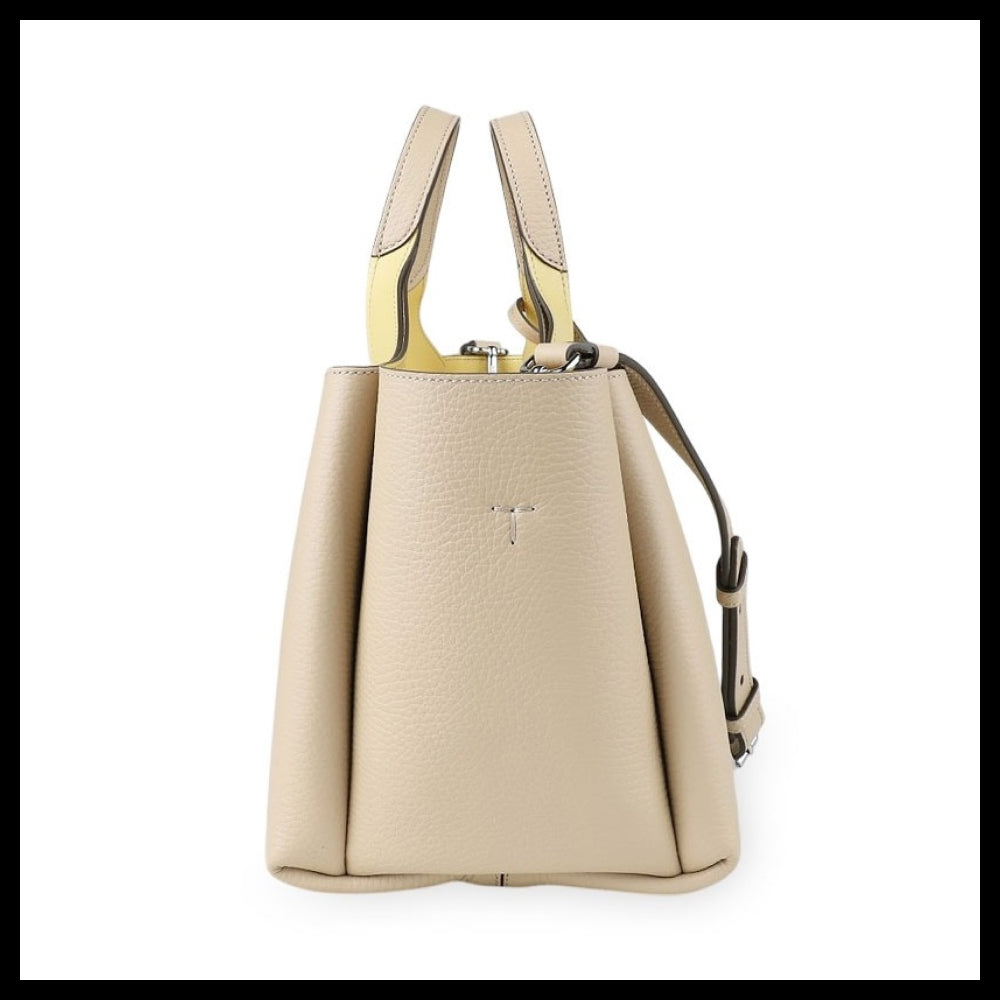 【TOD'S】Timeless Charm Mini Tote Shoulder Bag Beige