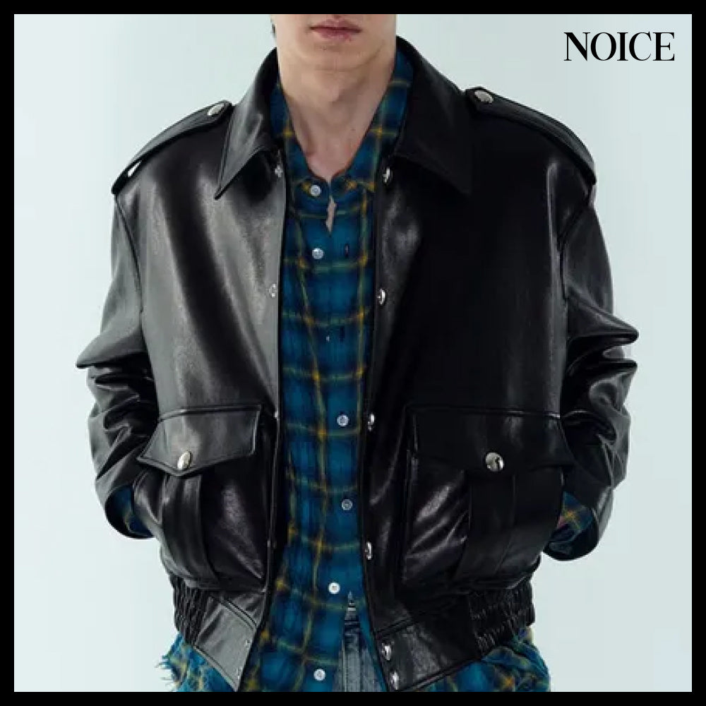 【NOICE  】ROBERT LAMBSKIN JACKET BLACK
