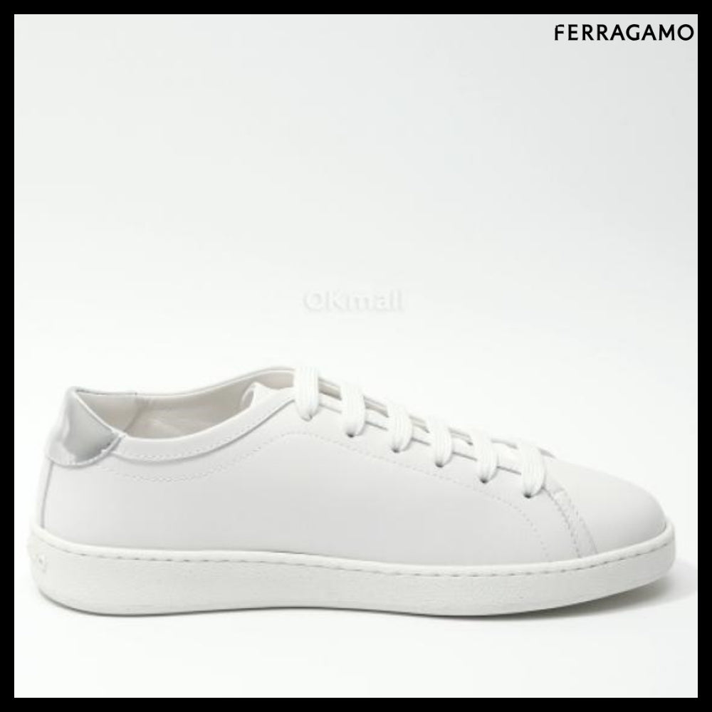 【Salvatore Ferragamo】030676 780983 Double Gancini Sneakers