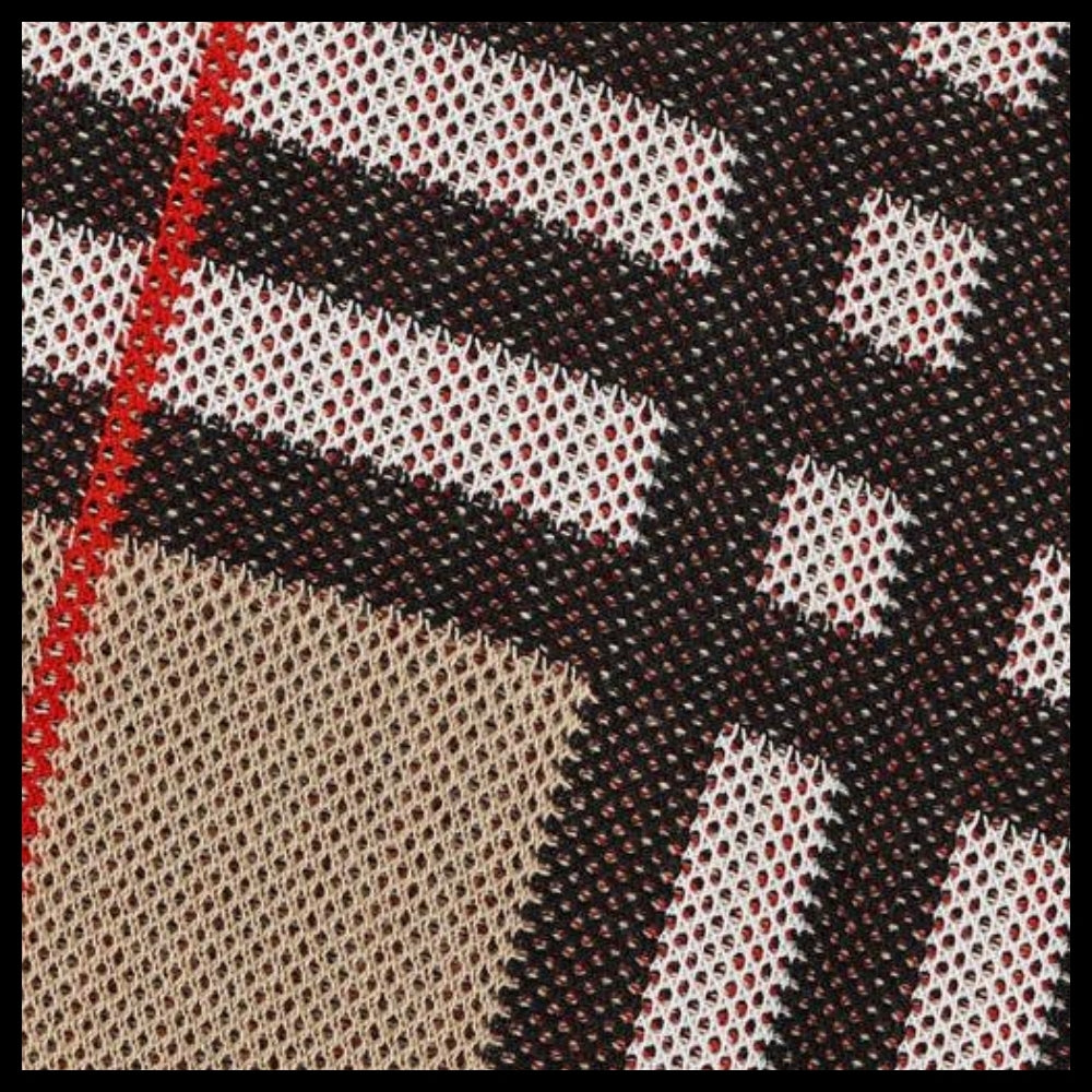 【Burberry】Check Cotton Knit Beige Men