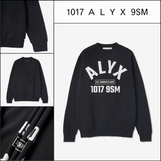 ◆1017 ALYX 9SM◆ スウェット Sweatshirt Black ロゴ