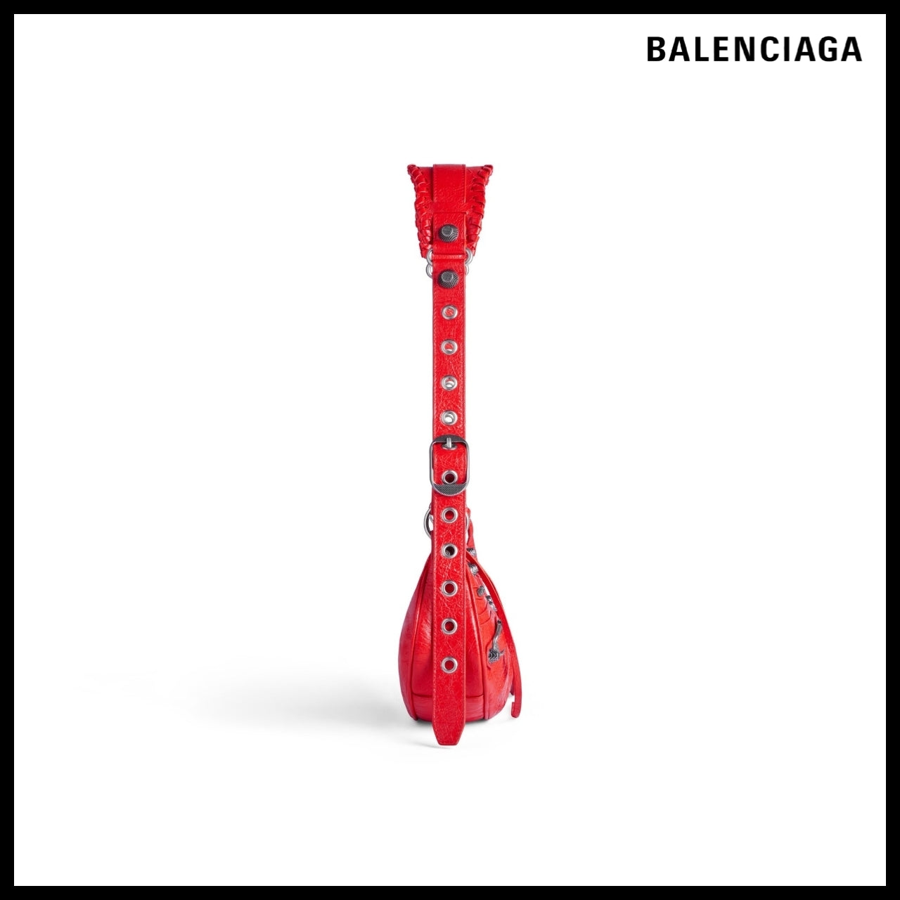 【BALENCIAGA】XS Le Cagole Shoulder Bag in Tomato Red