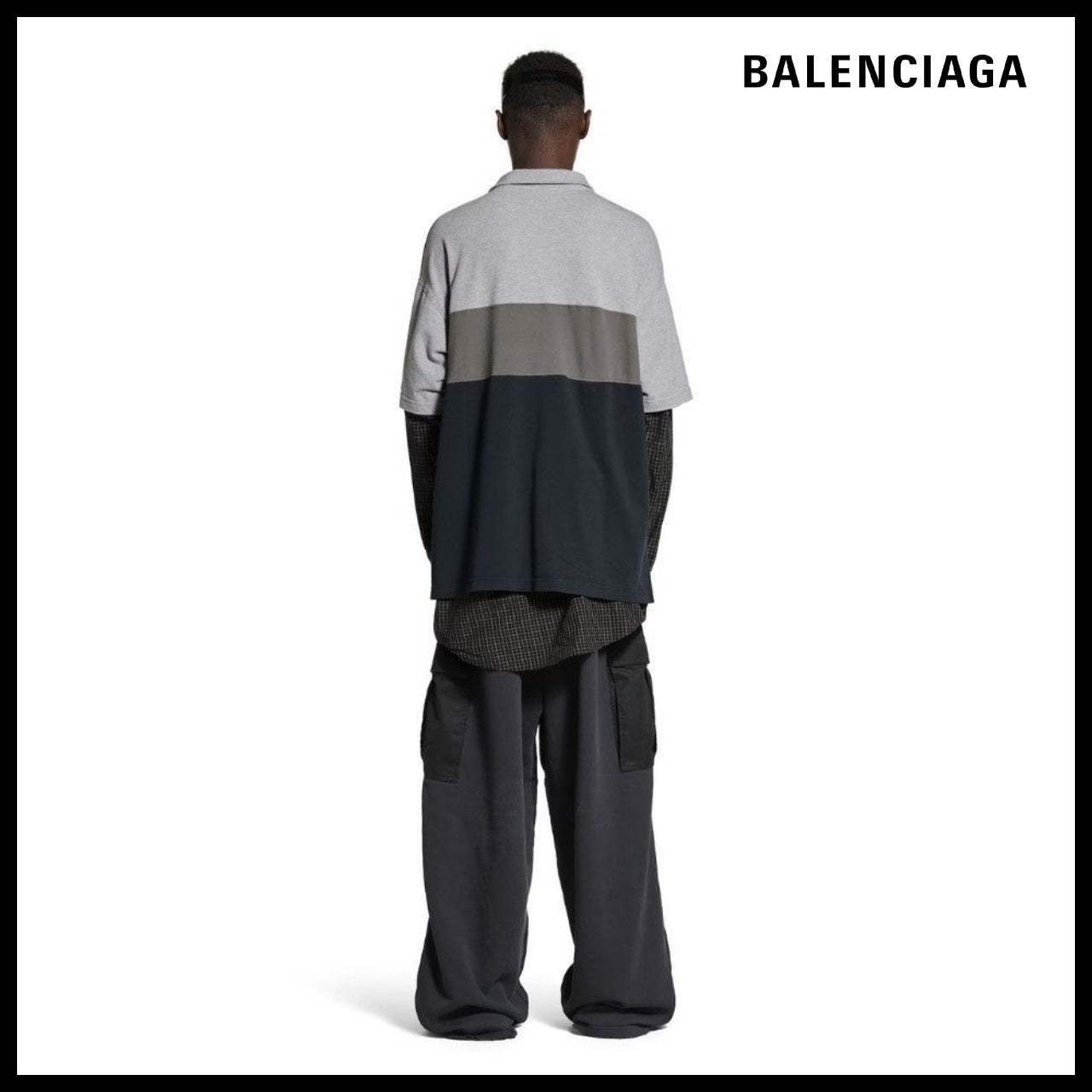 【BALENCIAGA】Unity Polo Shirt in Multicolor