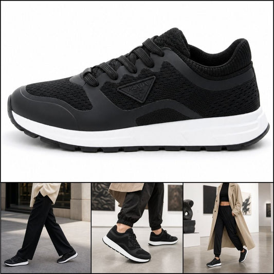 【PRADA】Prax 2.0 Knit Fabric Sneakers