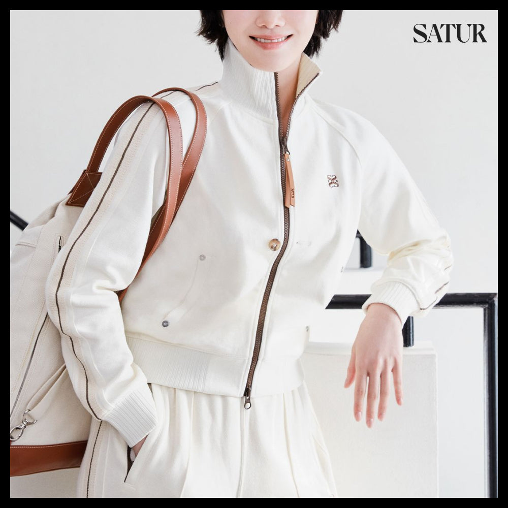 【SATUR】Roturn All Day Track Zip-Up Jacket Resort Cream