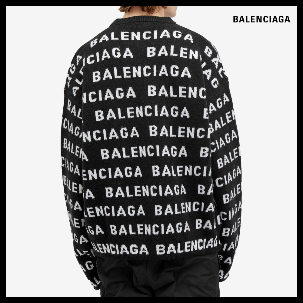 ★BALENCIAGAアウトレット セール ★Repeat Logo Crew Knit