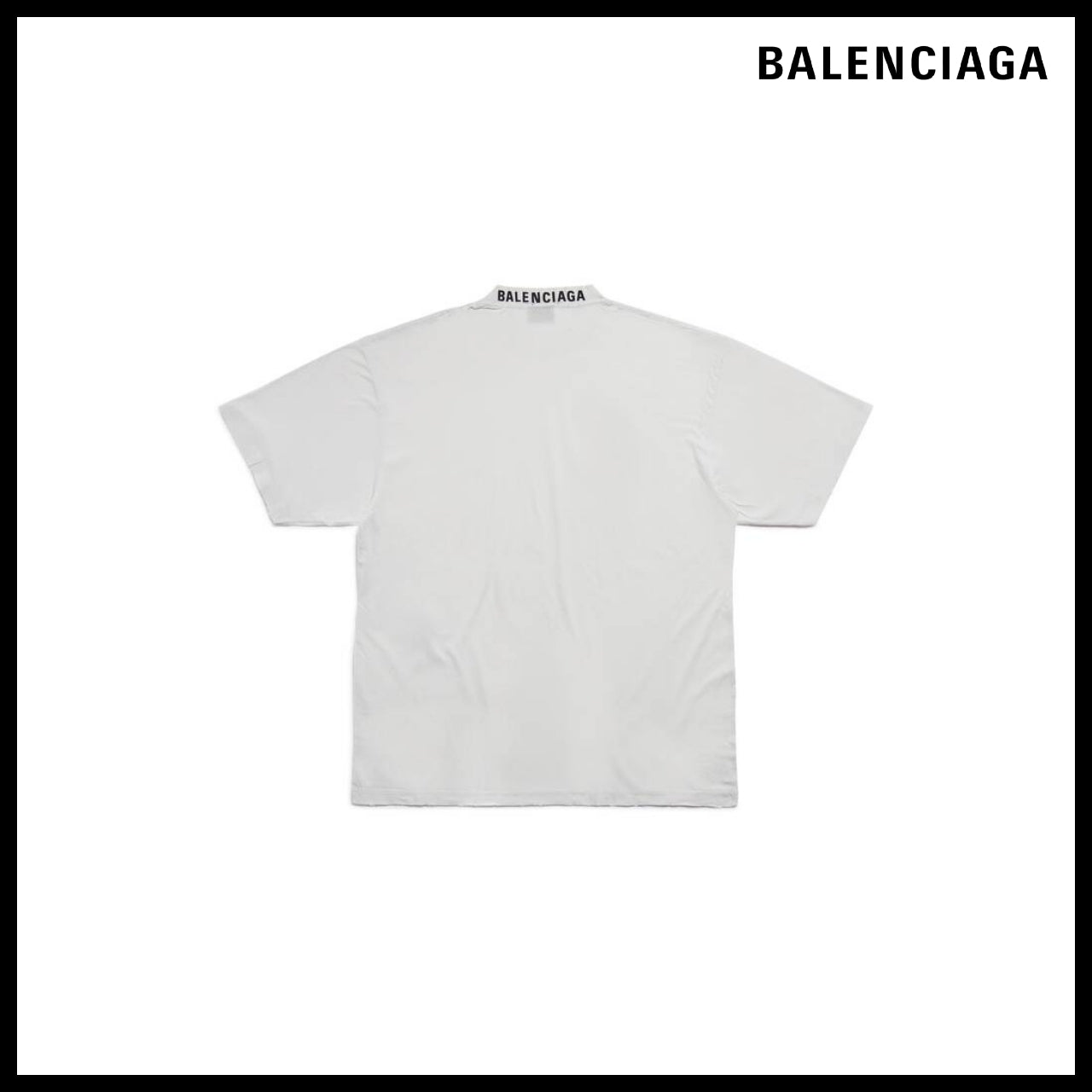 【BALENCIAGA】Medium Fit T-Shirt White