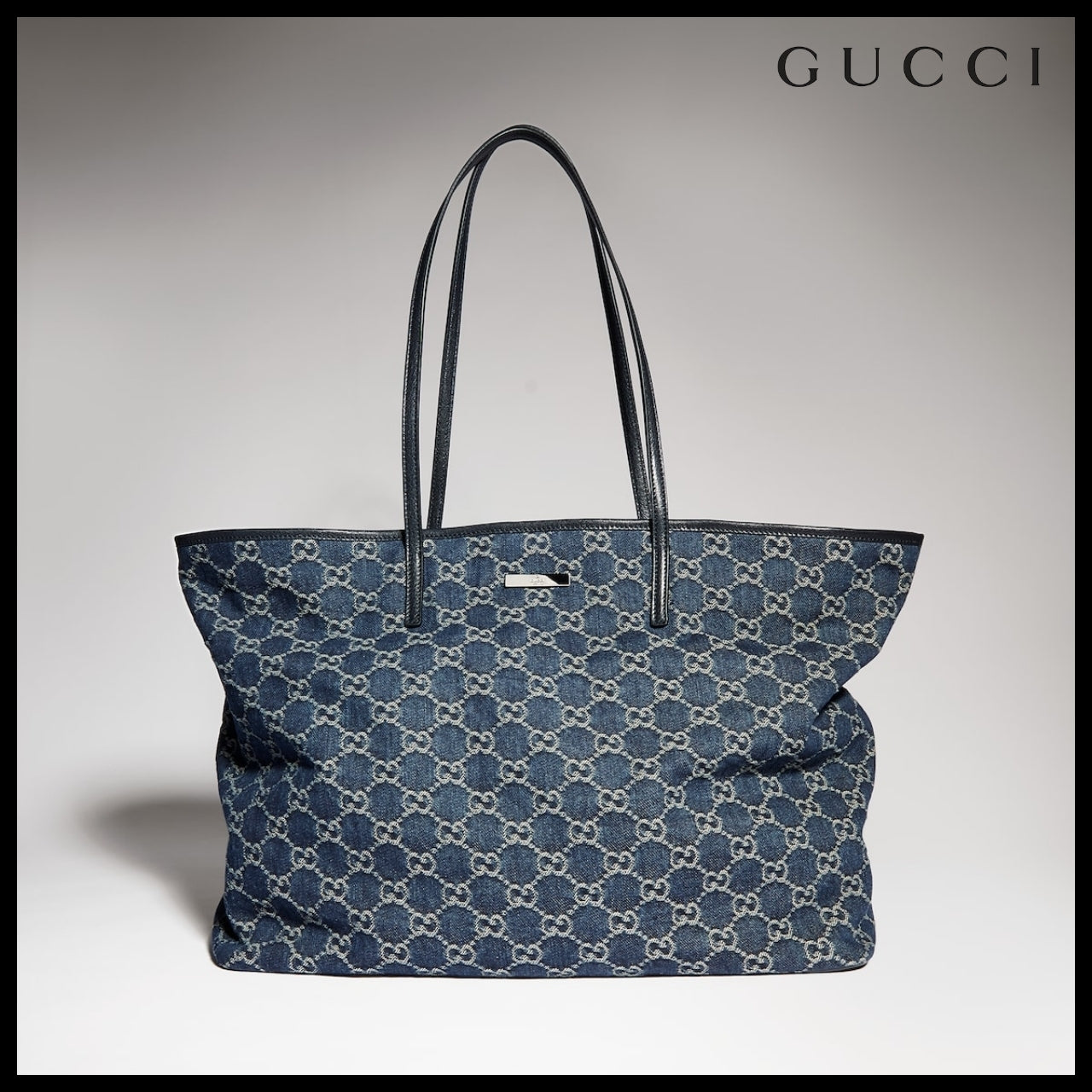 【GUCCI】Plaque Large Tote Bag