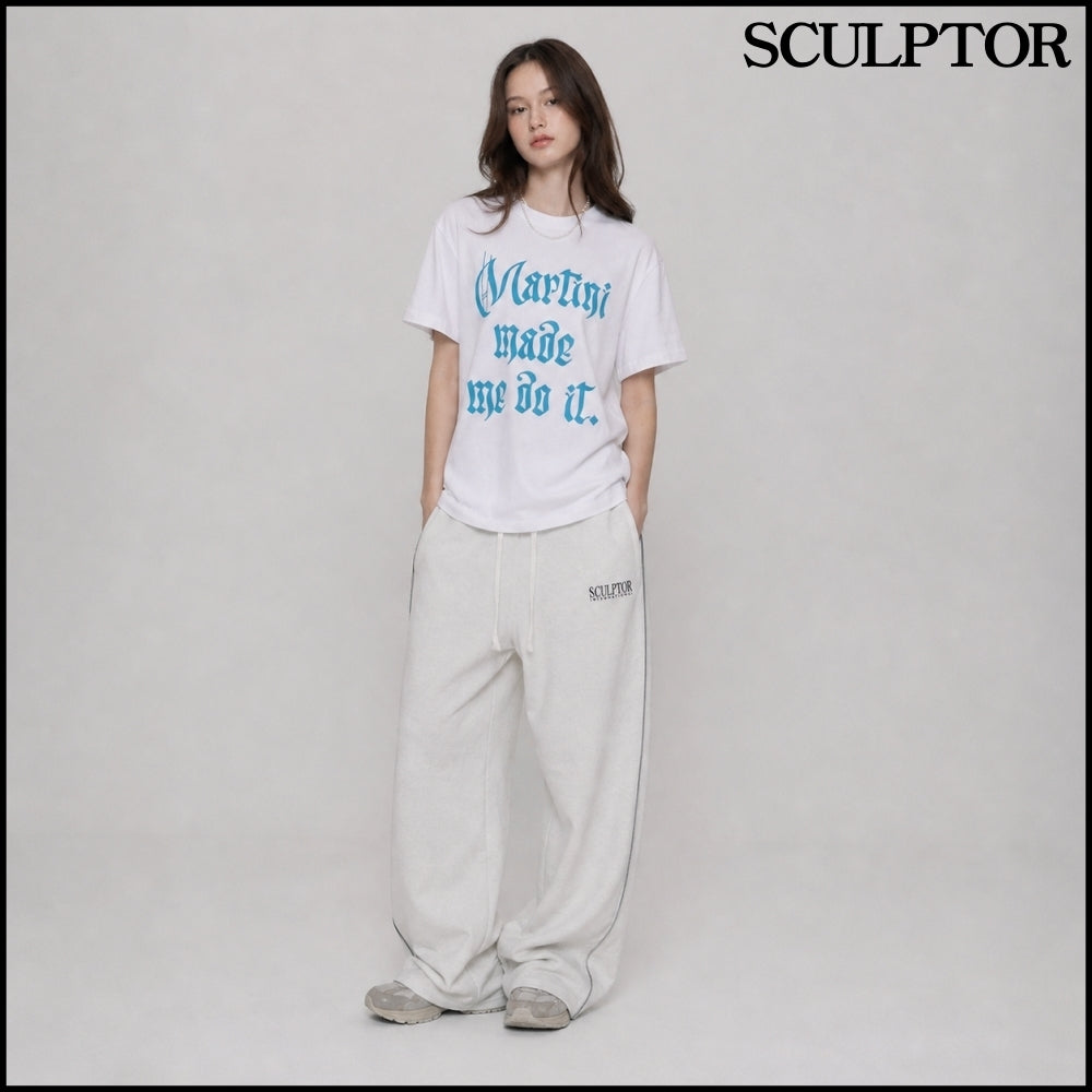 【SCULPTOR】MARTINI MADE ME DO IT TEE 3 COLORS