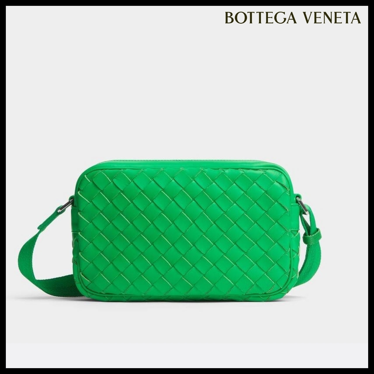 【BOTTEGA VENETA】SMALL INTRECCIATO CAMERA BAG PARAKEET