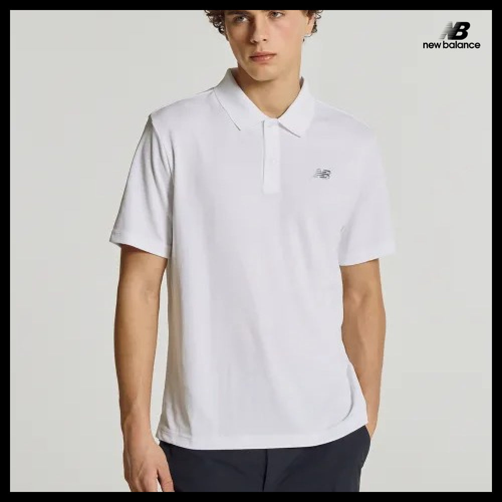 【New Balance】Unisex Poly Pique Polo Shirt - 3 Colors