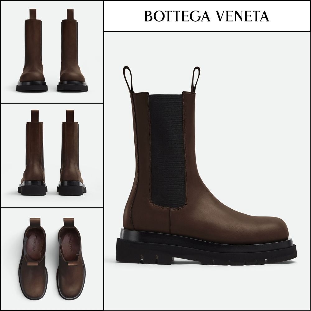 【韓国百貨店 BOTTEGA VENETA】Lug Chelsea Boots Fondant