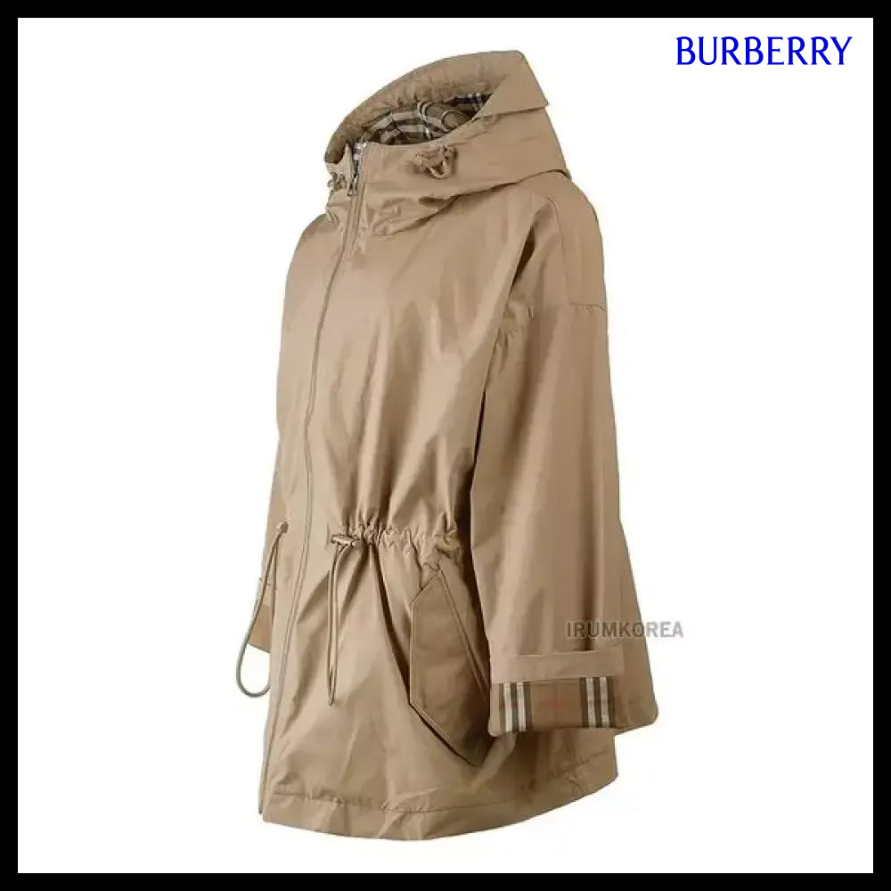 【Burberry】Women’s Birley Drawstring Hooded Jacket