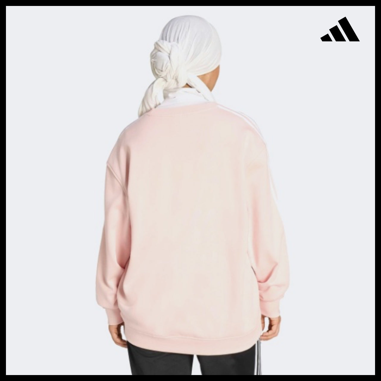 【ADIDAS】Original Lace Branding Crew Sweatshirt KS6471