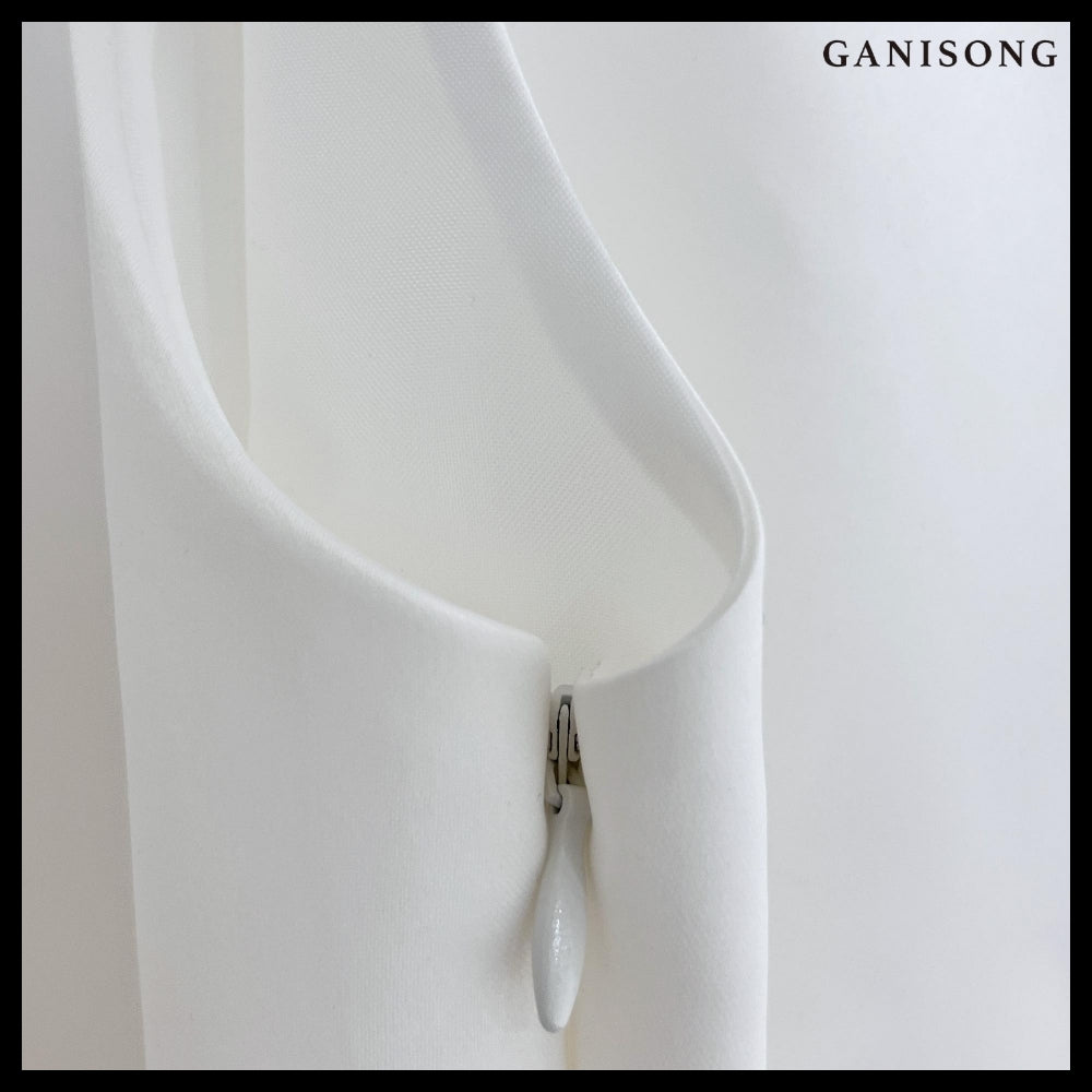 【GANISONG】Bridal Audrey Lady Dress White