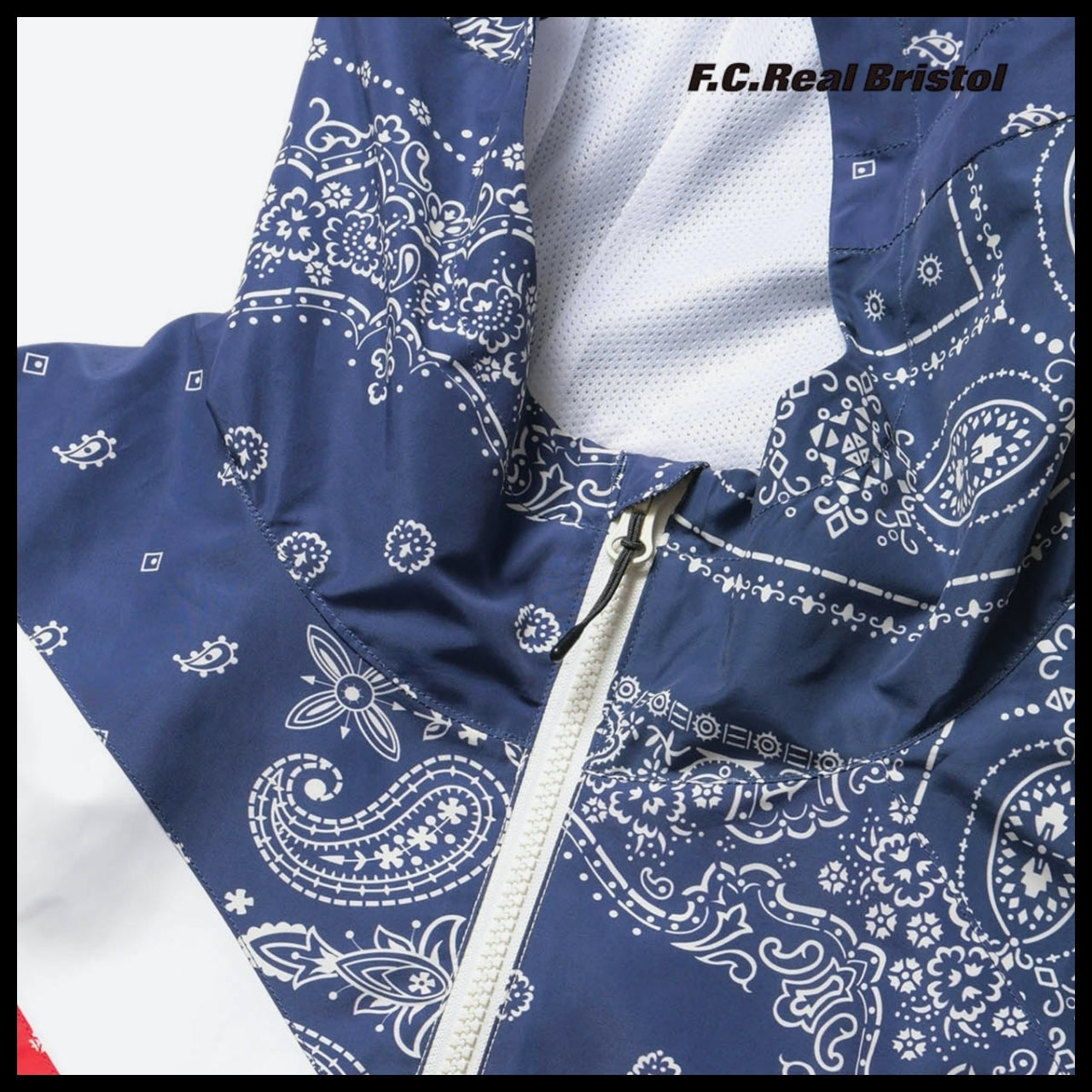 【F.C.REAL BRISTOL】PATCHWORK STRIPE PRACTICE JACKET 2Colors
