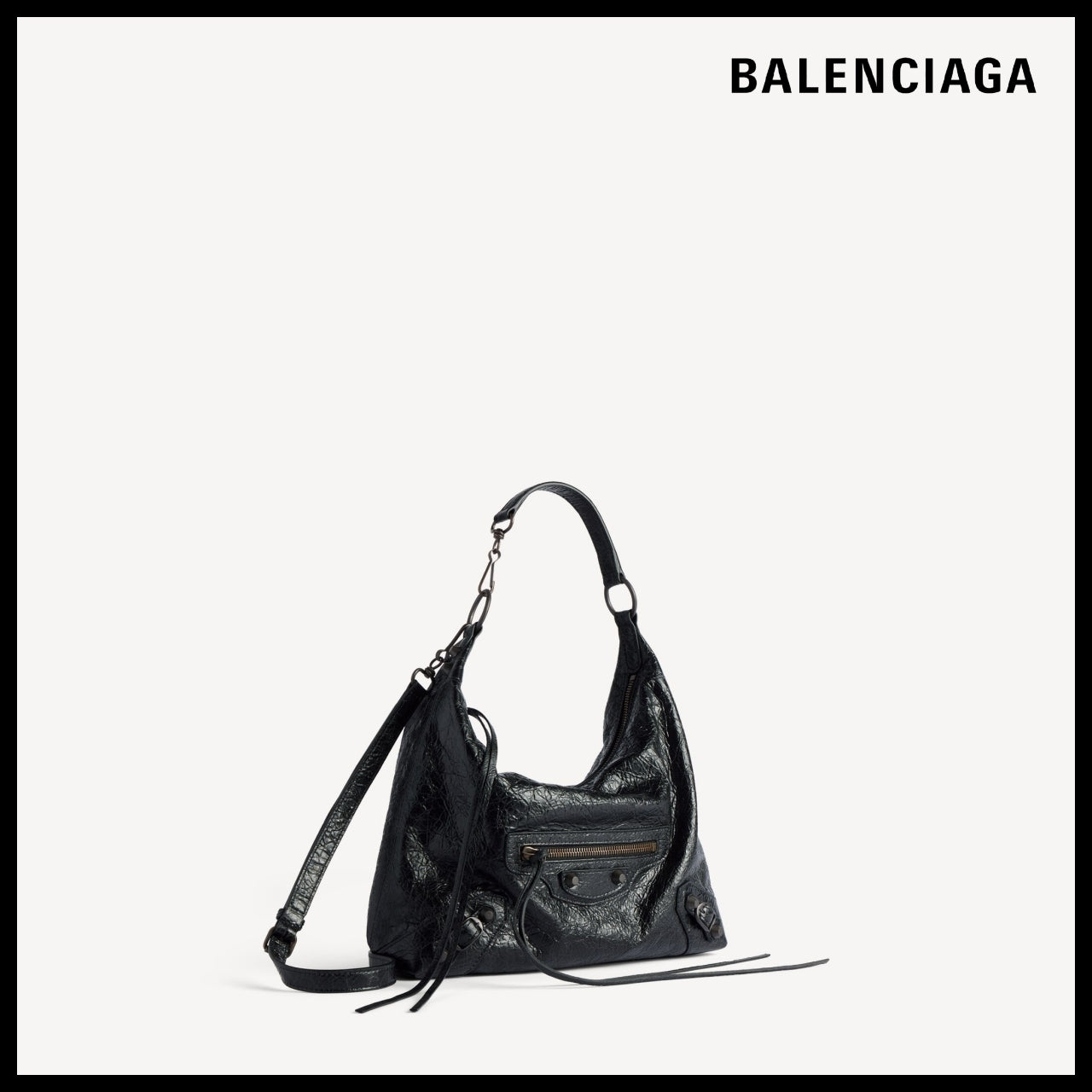 【BALENCIAGA】Le City Hobo Bag Small Black