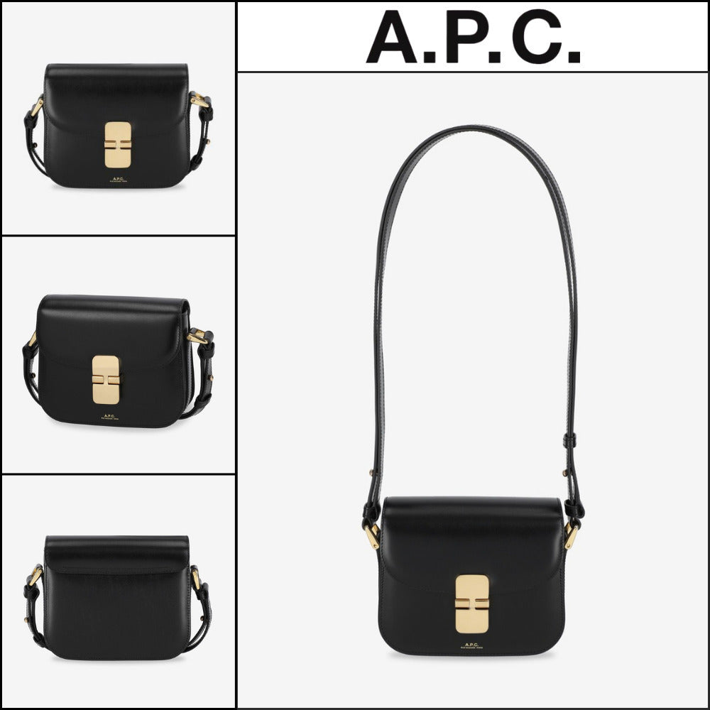 【A.P.C.】Small Myco Cabas Tote Bag Black