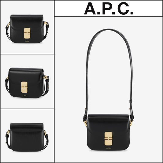 【A.P.C.】Small Myco Cabas Tote Bag Black